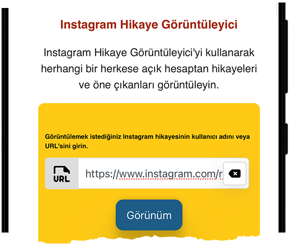 Anonim Instagram Hikaye Görüntüleyici