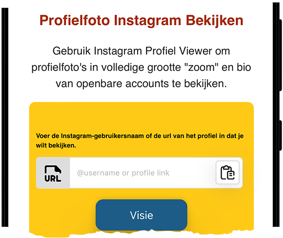Instagram profiel bekijken