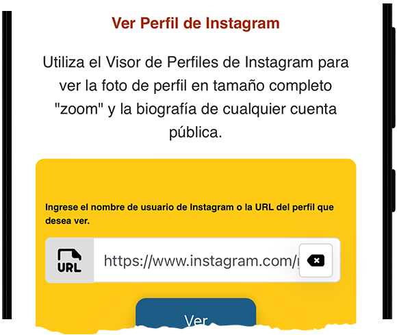 Visor de perfiles de Instagram en línea