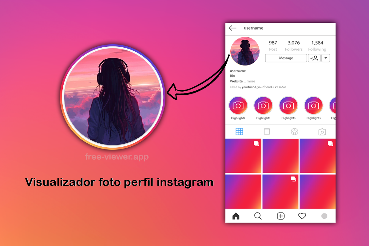 Visualizador foto de perfil do instagram