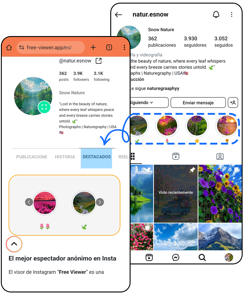¿Cómo ver los destacados en Instagram anónima?