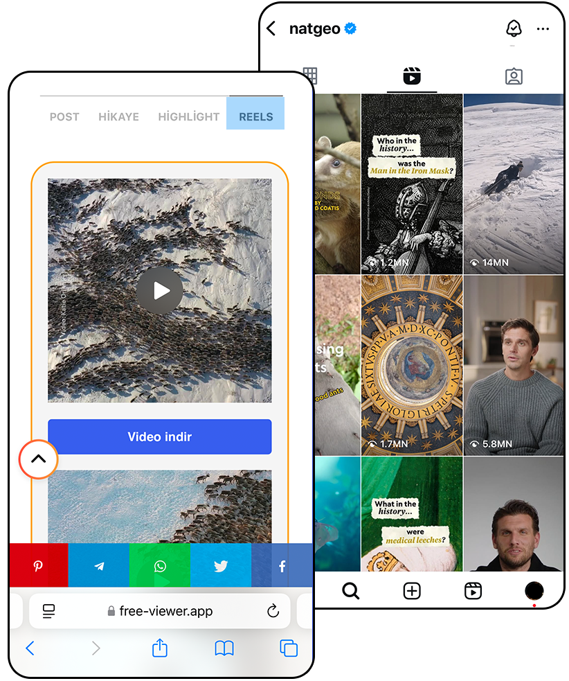 Instagram Reels Goruntuleyici