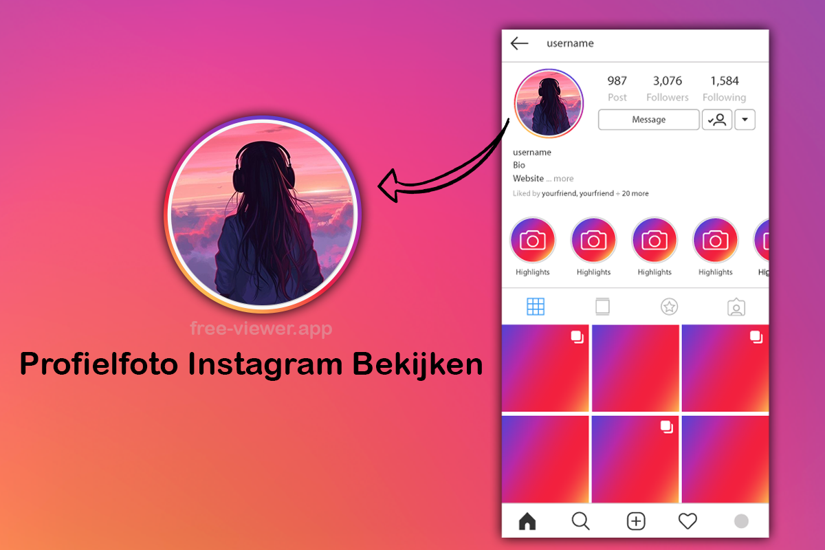 insta zoom - insta profiel zoom